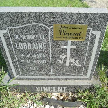 VINCENT Lorraine 1915-2003