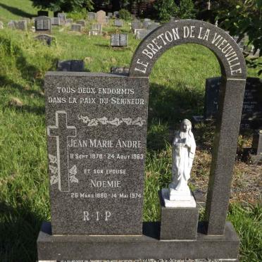 VIEUVILLE Jeane Marie Andre, Le Breton De La 1897-1963 &amp; Noenie 1880-1974