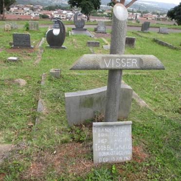 VISSER Frank Jacobus 1910-1962 &amp; Isobel Grace 1912-1963