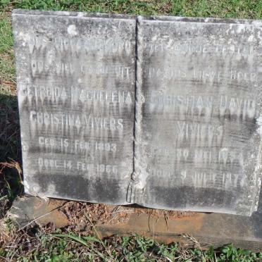 VIVIERS Christian David 1894-1977 &amp; Getreida Magdalena Christina 1893-1966