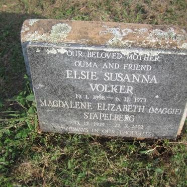 VOLKER Elsie Susanna 1898-1973 :: STAPELBERG Magdalena Elizabeth 1939-2002