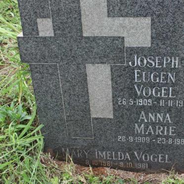 VOGEL Joseph Eugen 1909-1975 &amp; Anna Marie 1909-1983 :: VOGEL Mary Imelda 1961-1961