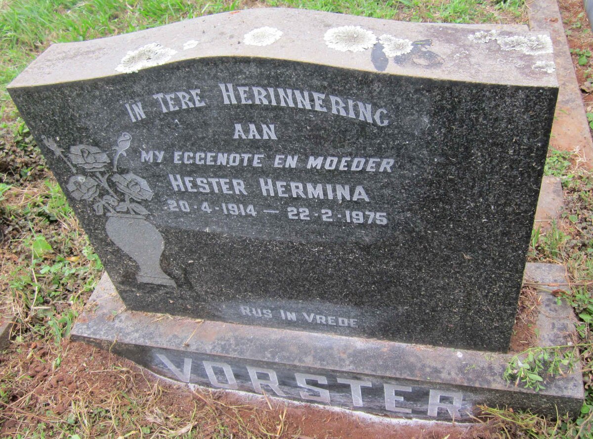 VORSTER Hester Hermina 1914-1975
