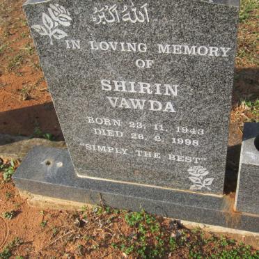VAWDA Shirin 1943-1998