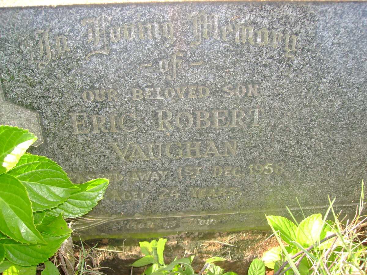 VAUGHAN Eric Robert -1958