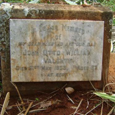 VALENTIN John Otto William George 1926-2003 ::VALENTIN Jené Marie 1979-1979 :: VALENTIN John Otto William George -1955