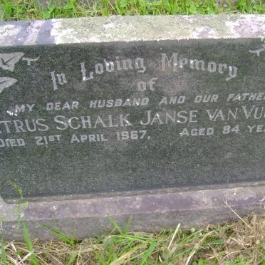 VUUREN Petrus Schalk, Janse van -1967