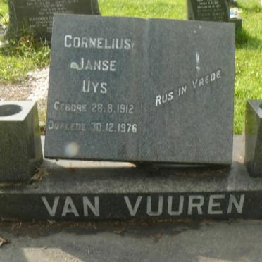 VUUREN Cornelius Janse Uys, van 1912-1976