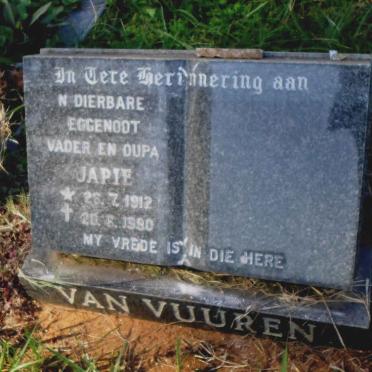 VUUREN Japie, van 1912-1990