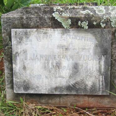 VUUREN H.J., Jansen van 1910-1961
