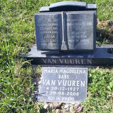 VUUREN Johan, van 1929-1987 &amp; Maria Magdalena 1927-2008