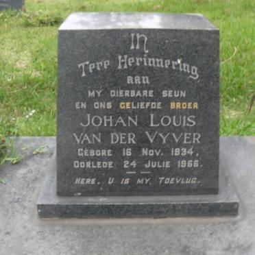 VYVER Johan Louis, van der 1934-1966