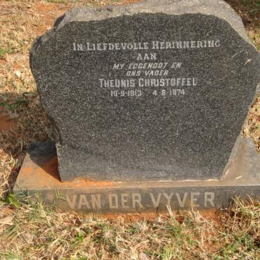 VYVER Theunis Christoffel, van der 1913-1974