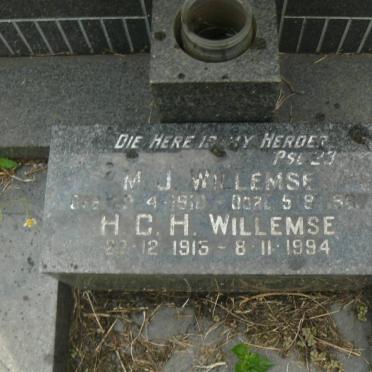 WILLEMSE H.C.H. 1915-1994 &amp; M.J. 191?-19?7