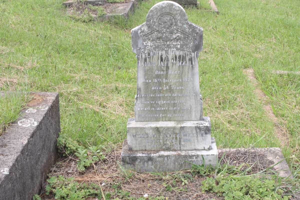 WIGGILL William Anmer -1960 &amp; Fanny Jane HART -1929