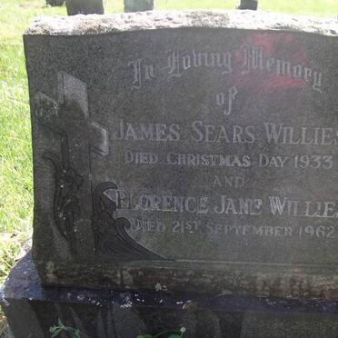 WILLIES James Sears -1933 &amp; Florence Jane -1962