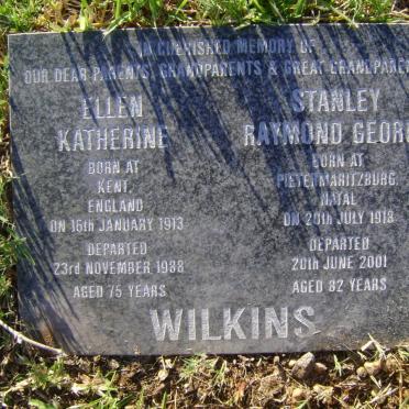 WILKINS Stanley Raymond George 1918-2001 &amp; Ellen Katherine 1913-1988