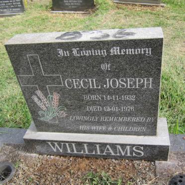 WILLIAMS Cecil Joseph 1932-1976