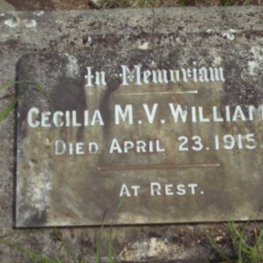 WILLIAMS Cecilia M.V. -1915