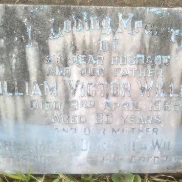 WILLIAMS William Victor -1969 &amp; Anna Maria Dorothea -1981
