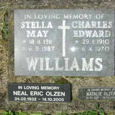WILLIAMS Charles Edward 1910-1970 &amp; Stella May 1911-1987 :: OLZEN Neil Eric 1932-2005 &amp; Natalie 1937-2005