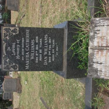 WILLIAMS Martha Catherine  -1938 :: WILLIAMS Dan -1957