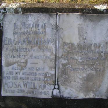 WILLIAMS Edgar 1906-1948 &amp; Rosa -1962