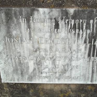 WILLIAMS Josiah Ernest -1957