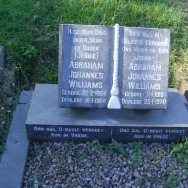 WILLIAMS Abraham Johannes 1919-1970 :: WILLIAMS Abraham Johannes 1954-1984