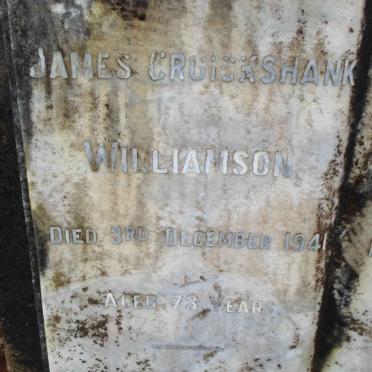 WILLIAMSON James Cruickshank -1941