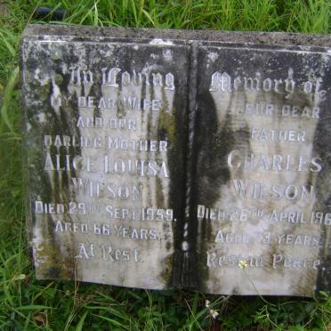 WILSON Charles -1964 &amp; Alice Louisa -1959