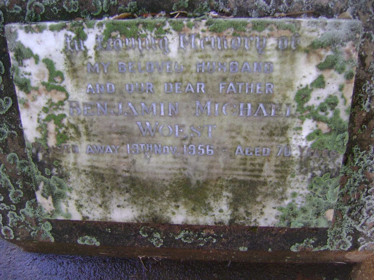 WOEST Benjamin Michael -1956