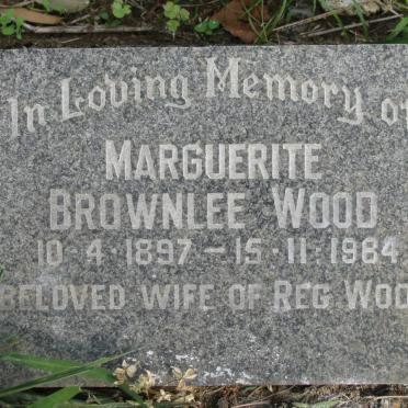 WOOD Marguerite Brownlee 1897-1984