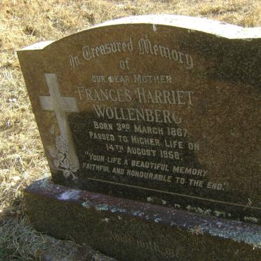 WOLLENBERG Frances Harriet 1867-1958