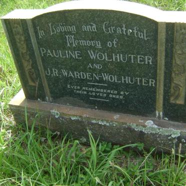 WOLHUTER James Warden -1945 &amp; Pauline Warden -1930