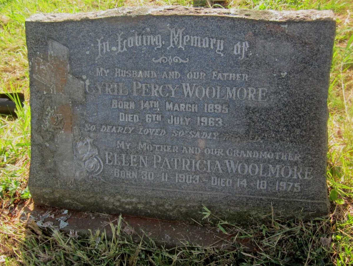 WOOLMORE Cyril Percy 1895-1963 &amp; Ellen Patricia 1903-1975