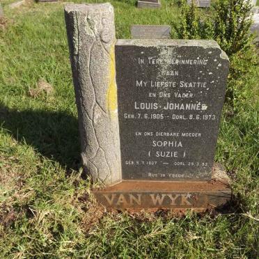 WYK Louis Johannes, van 1905-1973 &amp; Sophia 1907-1983