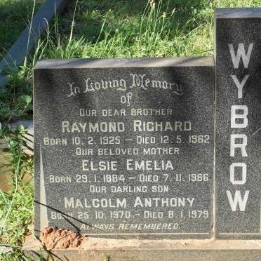 WYBROW Raymond Richard 1925-1962 :: WYBROW Elsie Emelia 1884-1966 :: WYBROW Malcolm Anthony 1970-1979