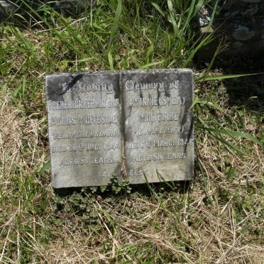 WHITESIDE Frederick Ferdinand Hynds -1944 &amp; Winnie SVEA -1946