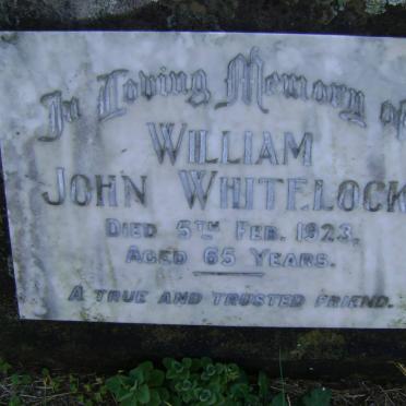 WHITELOCK William John -1923