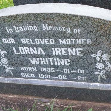 WHITING Lorna Irene 1935-1991