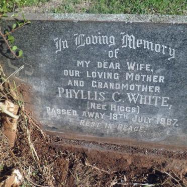 WHITE Phyllis C. nee HIGGS -1967