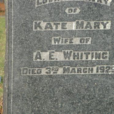 WHITING Kate Mary -1929