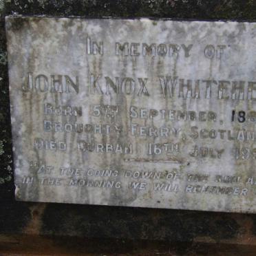 WHITEHEAD John Knox 1881-1956
