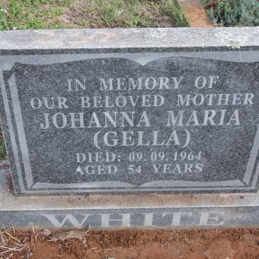 WHITE Johanna Maria -1964
