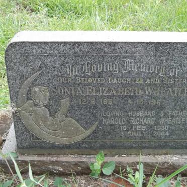 WHEATLEY Sonia Elizabeth 1964-1967 :: WHEATLEY Harold Richard 1930-2004