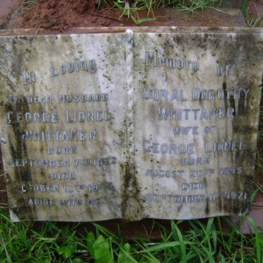 WHITTAKER George Lionel 1892-1954 &amp; Coral Dorothy 1895-1971