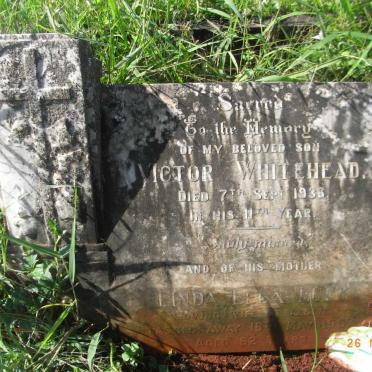 WHITEHEAD Victor -1936 :: LUCK Linda Ella -1957 