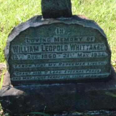 WHITTAKER William Leopold 1860-1930