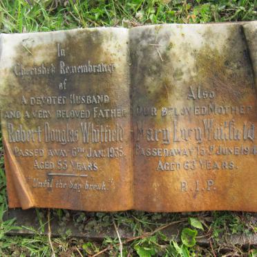 WHITFIELD Robert Douglas -1935 &amp; Mary Lucy -1948